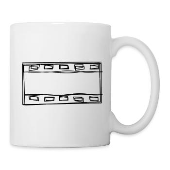 Filmrolle handgezeichnet - Tasse - Weiß - Rechts