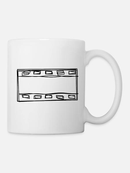 Filmrolle handgezeichnet - Tasse - Weiß