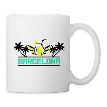 barcelona - Tasse - Weiß - Rechts