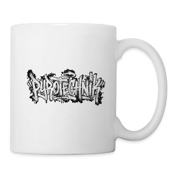 Pyrotechnik Graffiti - Tasse - Weiß - Rechts