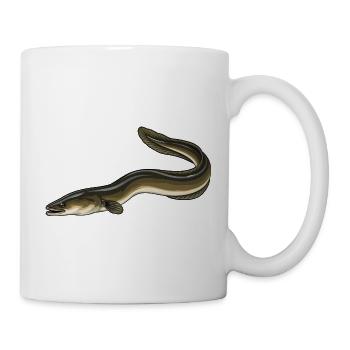 Aal Angeln - Tasse - Weiß - Rechts