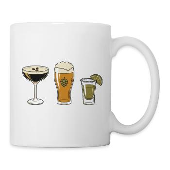 Cocktail Bier Shot - Tasse - Weiß - Rechts