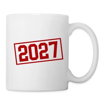 2027 Stempel - Tasse - Weiß - Rechts