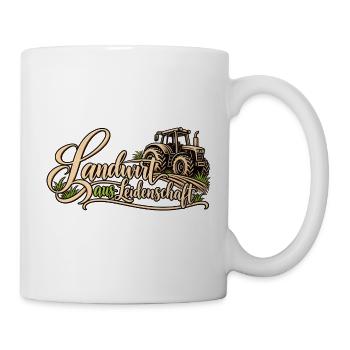 Landwirt aus Leidenschaft Bauer Landwirtschaft Hof - Tasse - Weiß - Rechts