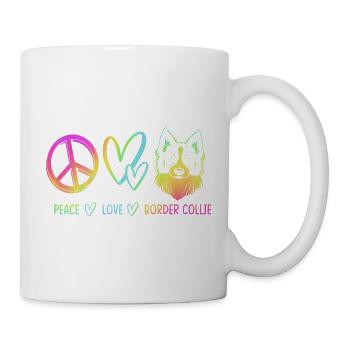 Border Collie - Tasse - Weiß - Rechts
