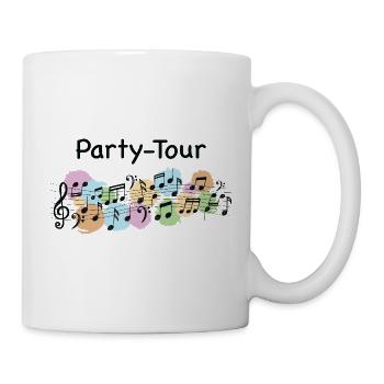 Party-Tour – Musikalischer Partyspaß - Tasse - Weiß - Rechts