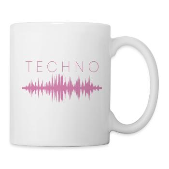 Techno Bass Party - Tasse - Weiß - Rechts