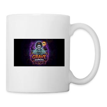 Grave Gamers Neon Skull - Tasse - Weiß - Rechts