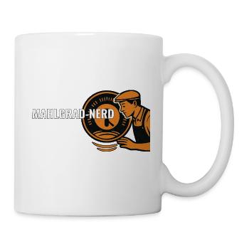 Mahlgrad-Nerd – Kaffee Geschenk für Barista & Kaff - Tasse - Weiß - Rechts