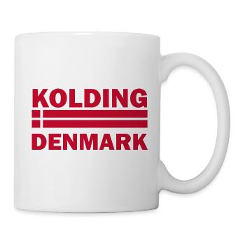 Kolding, Dänemarks Stadtflagge - Tasse - Weiß - Rechts