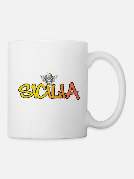 Sicilia - Tasse - Weiß