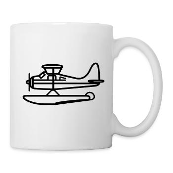 Wasserflugzeug - Tasse - Weiß - Rechts
