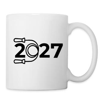 Mehr Sport treiben 2027 - Tasse - Weiß - Rechts
