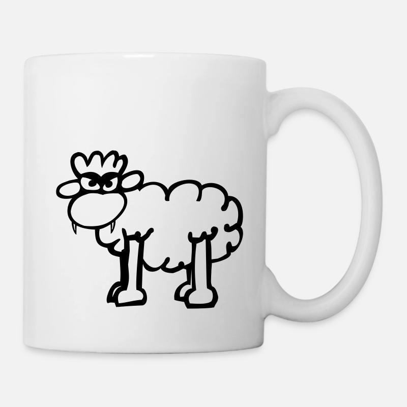 Angry Sheep - Mug - white