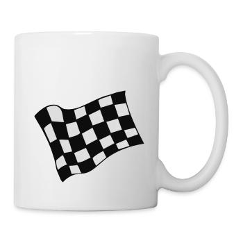 Racing Chequered Flag - Mug - white - Right