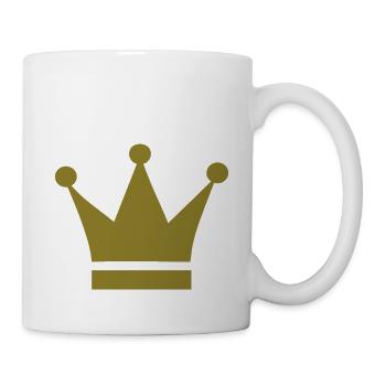 Krone - Tasse - Weiß - Rechts