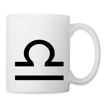waage - Tasse - Weiß - Rechts