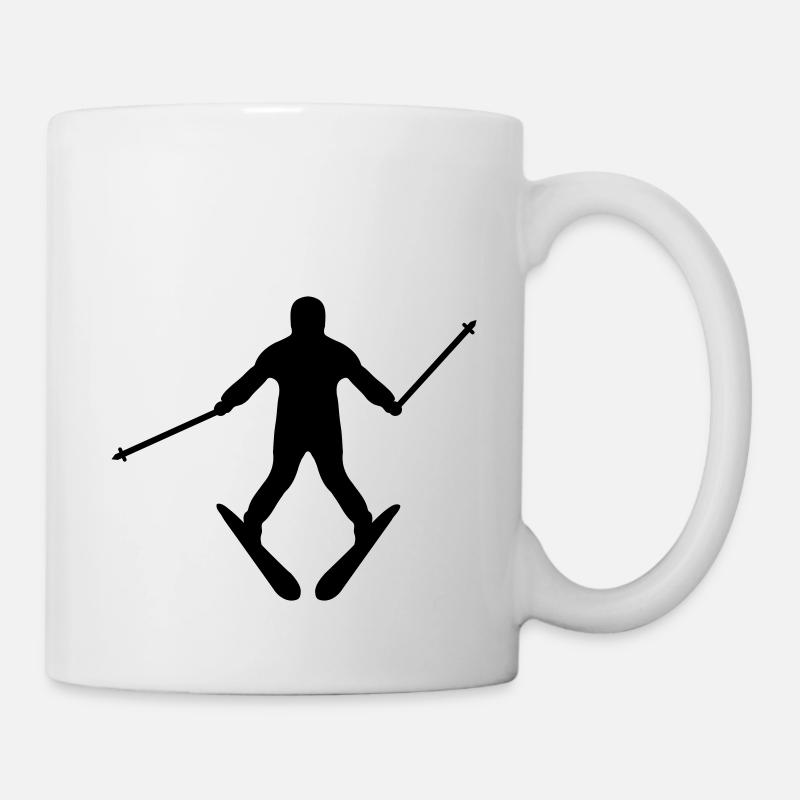 Anfänger Ski Pflug Wintersport - Tasse - Weiß