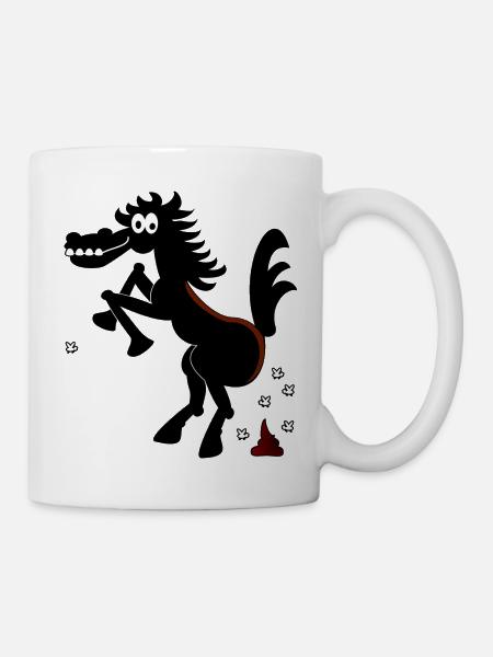 Cheval sauvage 'n mouches (ddp) - Mug blanc - blanc