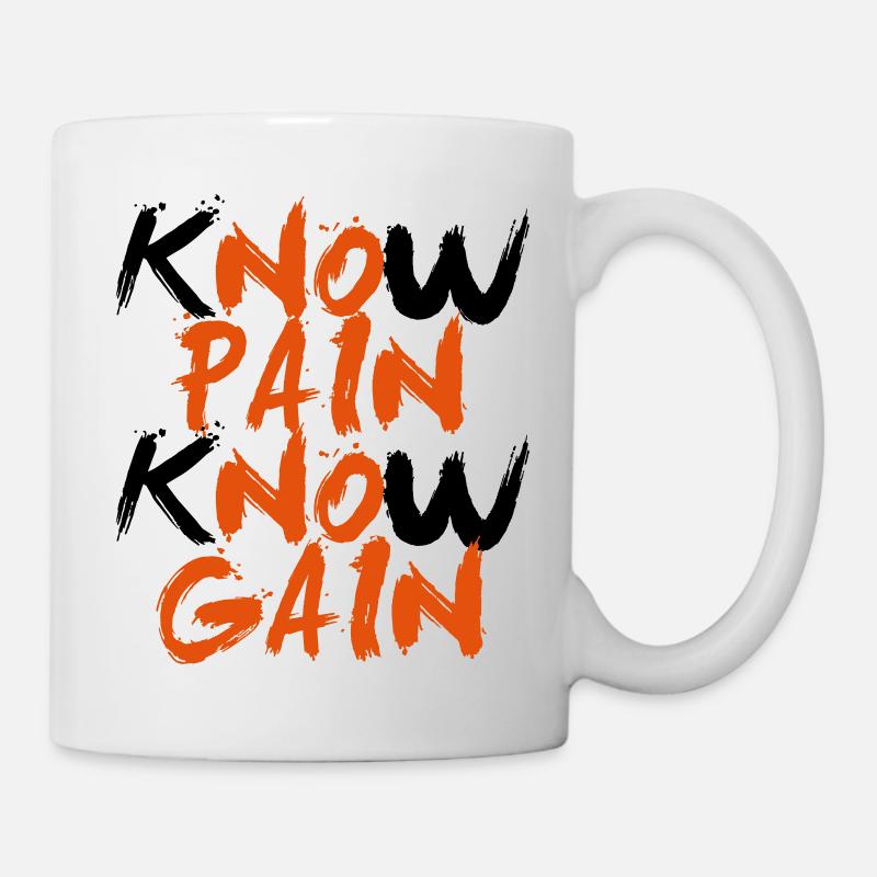 No Pain No Gain - Mug blanc - blanc