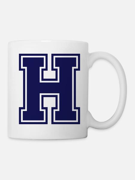 h - Tasse - Weiß