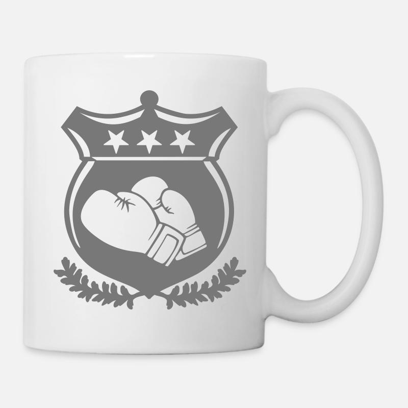 Boxing Crest / Emblem - Mug - white