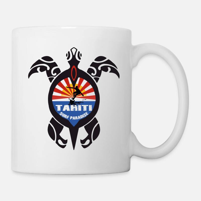 tahiti turtle - Tasse - Weiß
