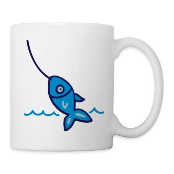 Pêche - 3 - Mug blanc - blanc - Droite