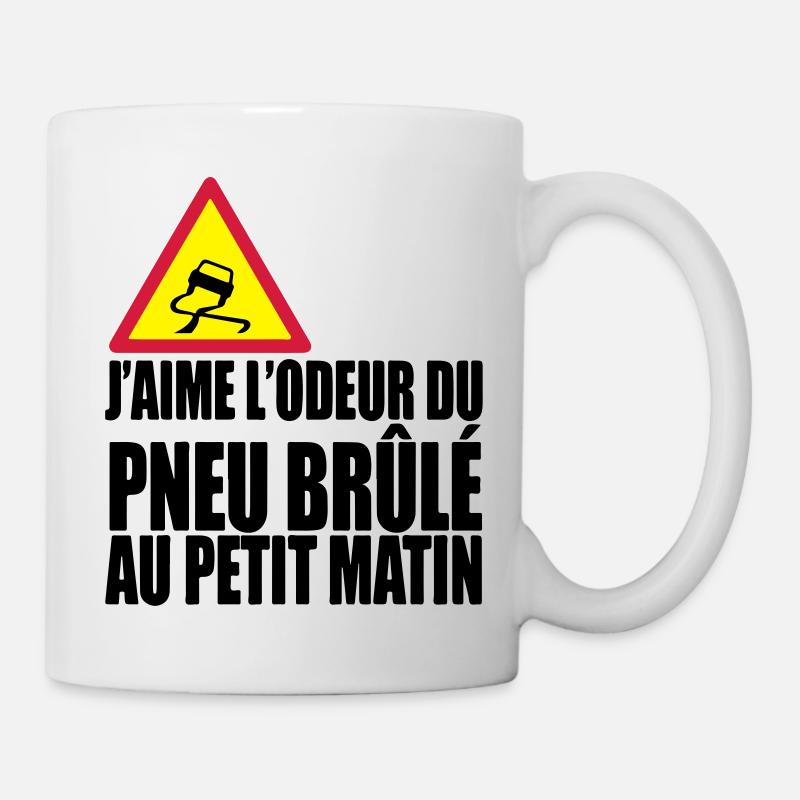 Pneu le matin - Mug blanc - blanc