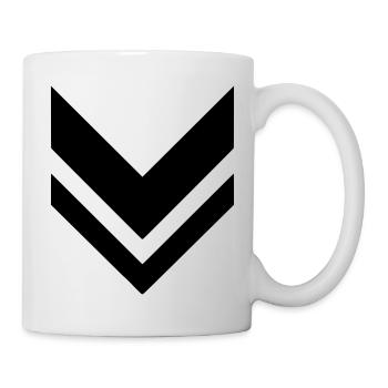 rank military army - Tasse - Weiß - Rechts