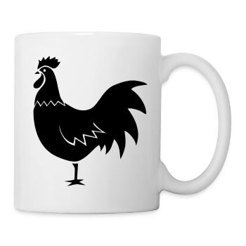 Rooster (vector) - Mug - white - Right