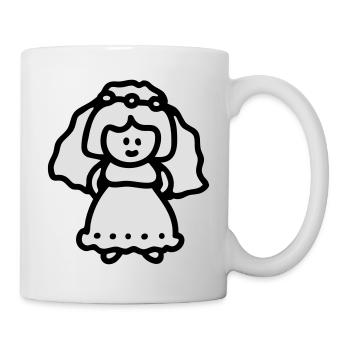 Braut - Tasse - Weiß - Rechts