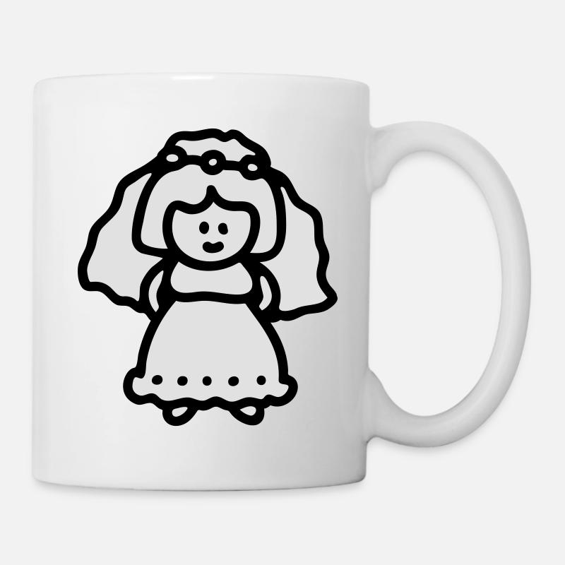 Jeune mariée - Mug blanc - blanc