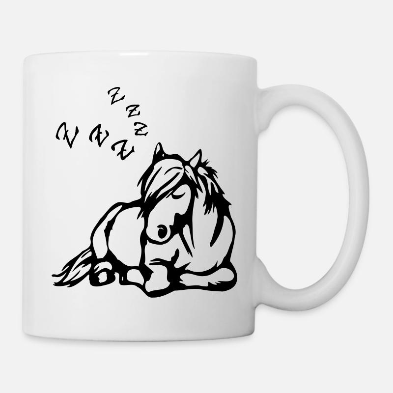 ZZZ Schlafendes Pferd - Tasse - Weiß