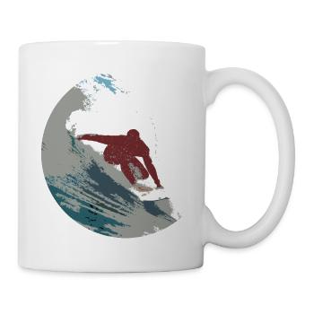 Surfer - Tasse - Weiß - Rechts