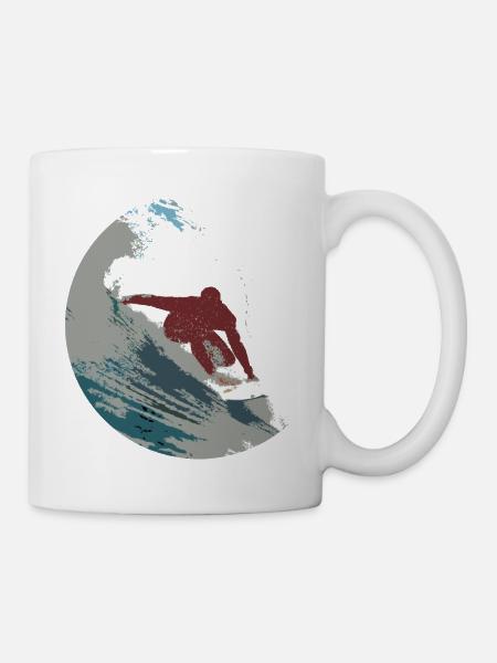 Surfer - Tasse - Weiß