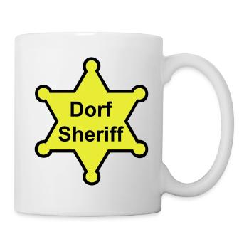 Dorfsheriff - Tasse - Weiß - Rechts