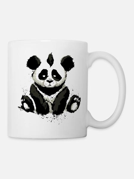 Inked Panda Bear - Tasse - Weiß