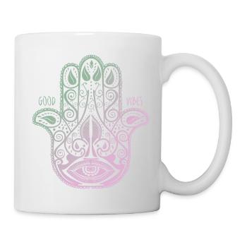 Yoga Vibes colored - Tasse - Weiß - Rechts