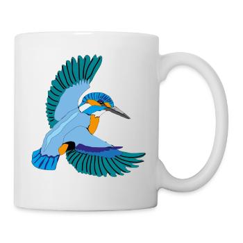 Eisvogel - Tasse - Weiß - Rechts