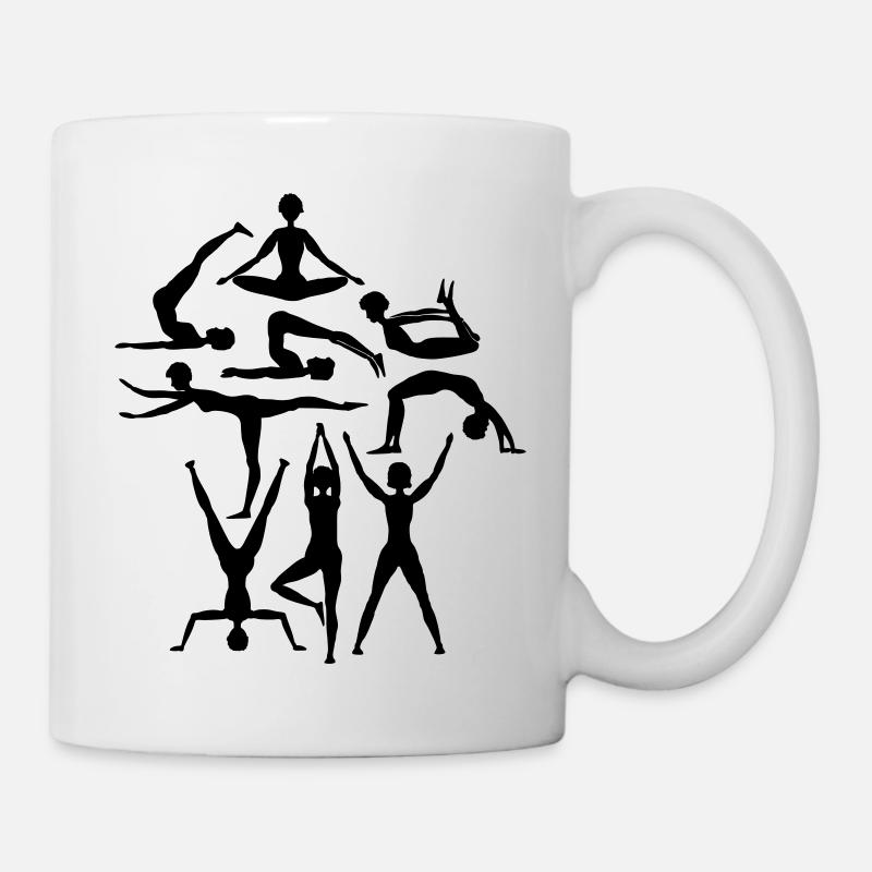 gymnastique - Mug blanc - blanc