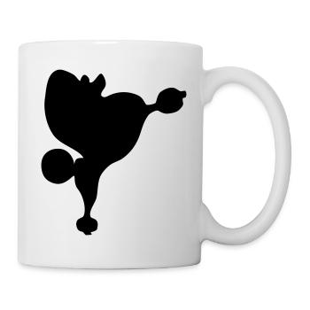 Caniche - Mug blanc - blanc - Droite
