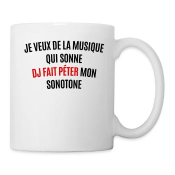 Fait péter mon sonotone - Mug blanc - blanc - Droite