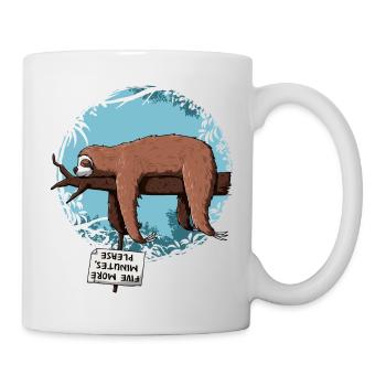 Paresseux - Mug blanc - blanc - Droite
