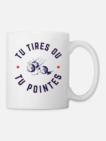 Tu tires ou tu pointes - Mug blanc - blanc