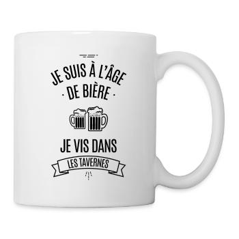 L'âge de bière - Mug blanc - blanc - Droite