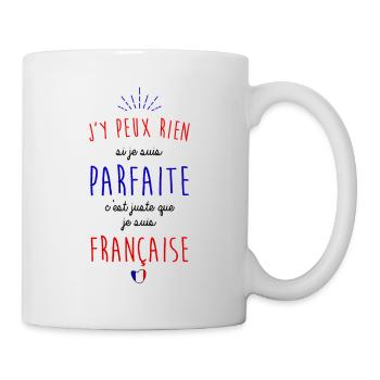 Je suis française - Mug blanc - blanc - Droite