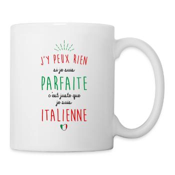 Je suis italienne - Mug blanc - blanc - Droite
