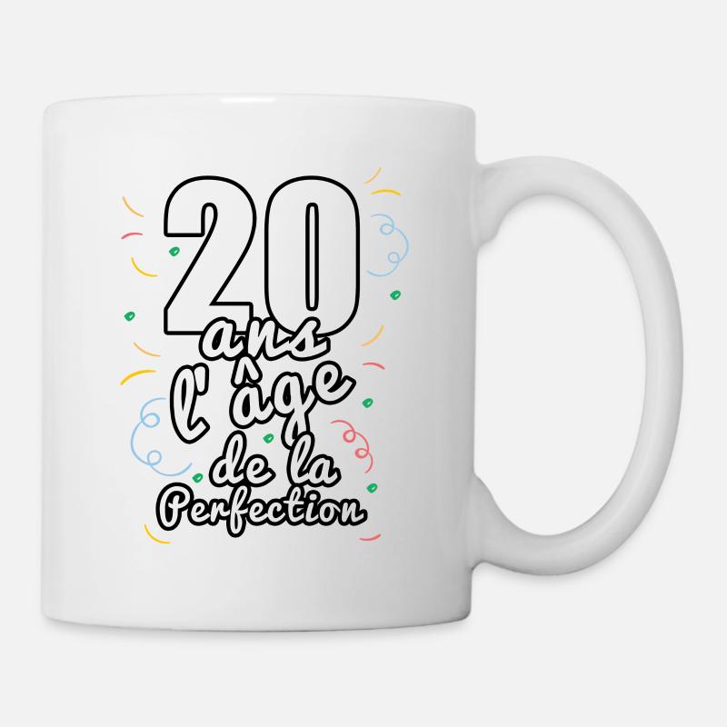 20 ans - Mug blanc - blanc