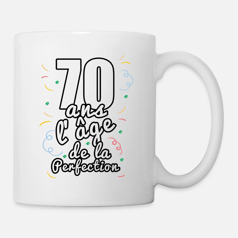 70 ans - Mug blanc - blanc